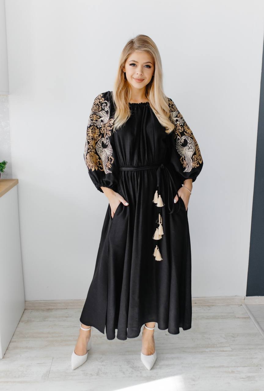 Жіноча сукня Жар-Птиця (чорна)