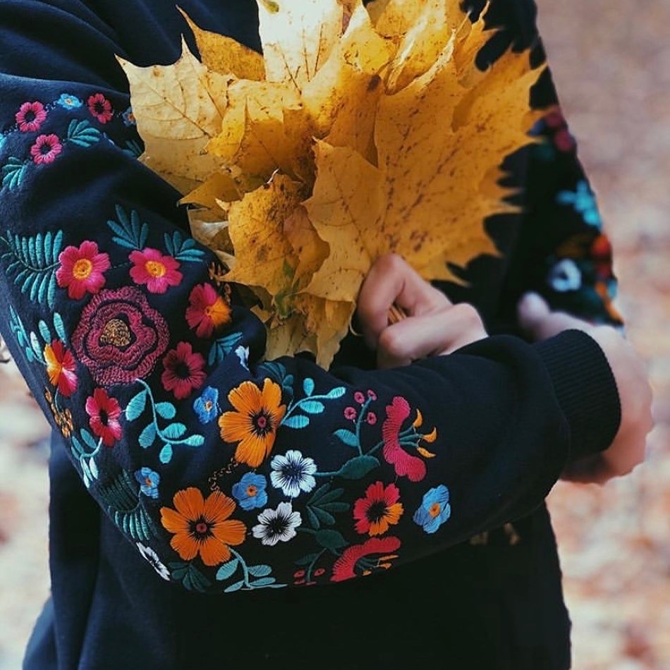 Світшот Магнолія (чорний)