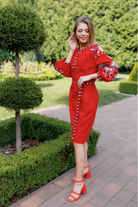 Сукня Цвіт троянди (червона)