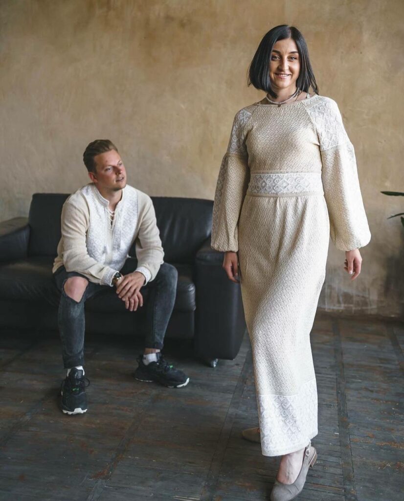 Жіноча в'язана сукня  Газдиня