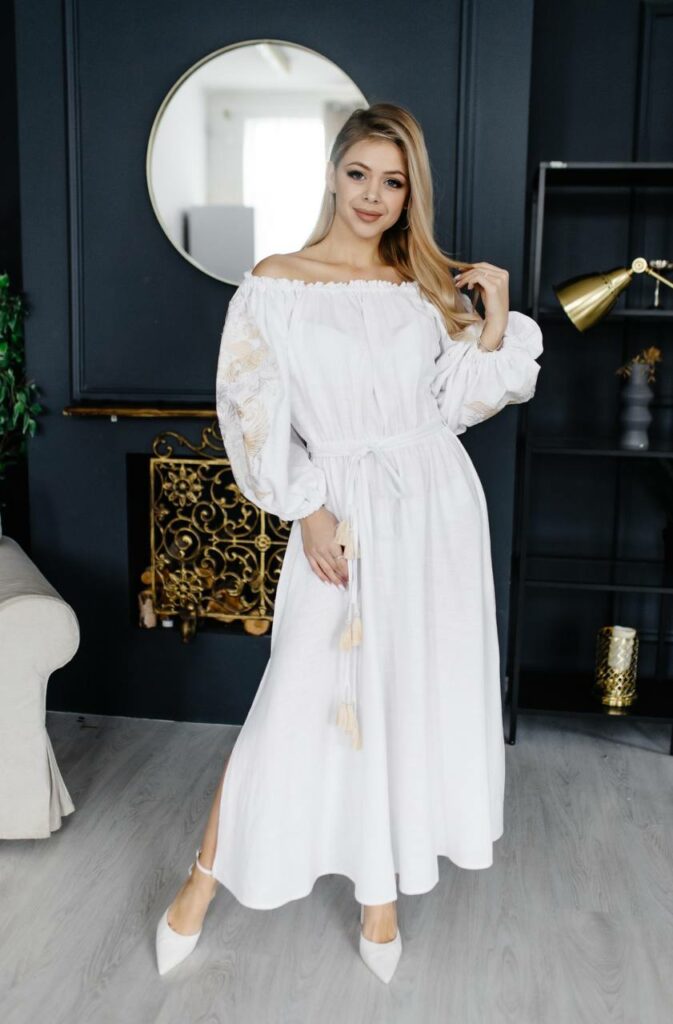 Жіноча сукня Жар-Птиця (біла)