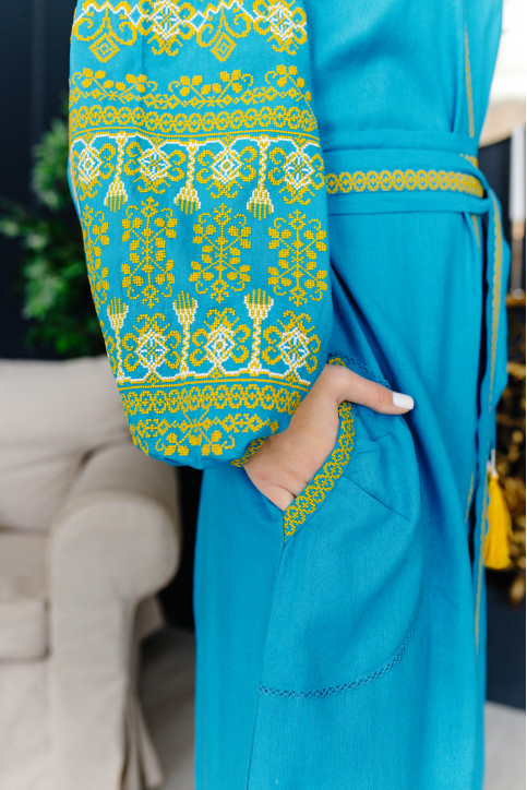 Жіноча сукня Злата (блакитна) hover image