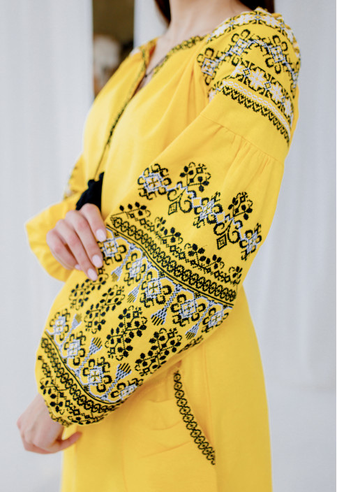 Жіноча сукня Злата (жовта)