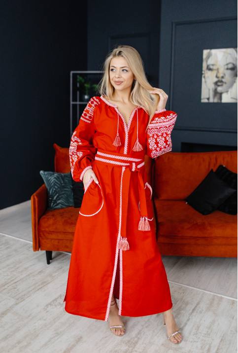 Жіноча сукня Злата( червона) hover image