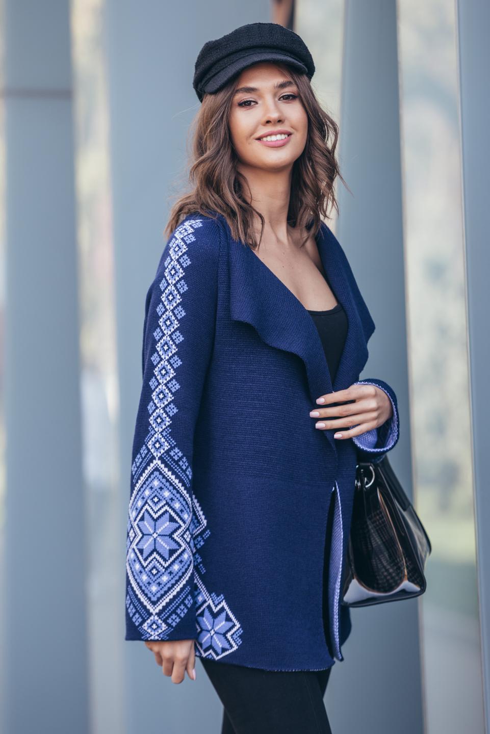 Кардиган “Вікторія” (темно-синій) hover image