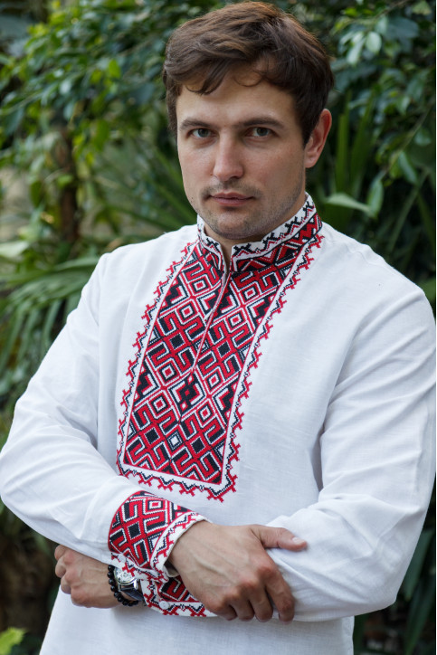 Вишиванка Отаман (біло-червона) hover image