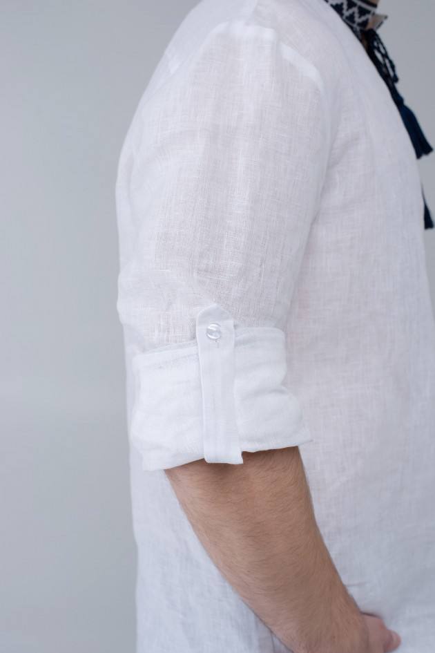 Чоловіча вишита сорочка Синевир (біла)