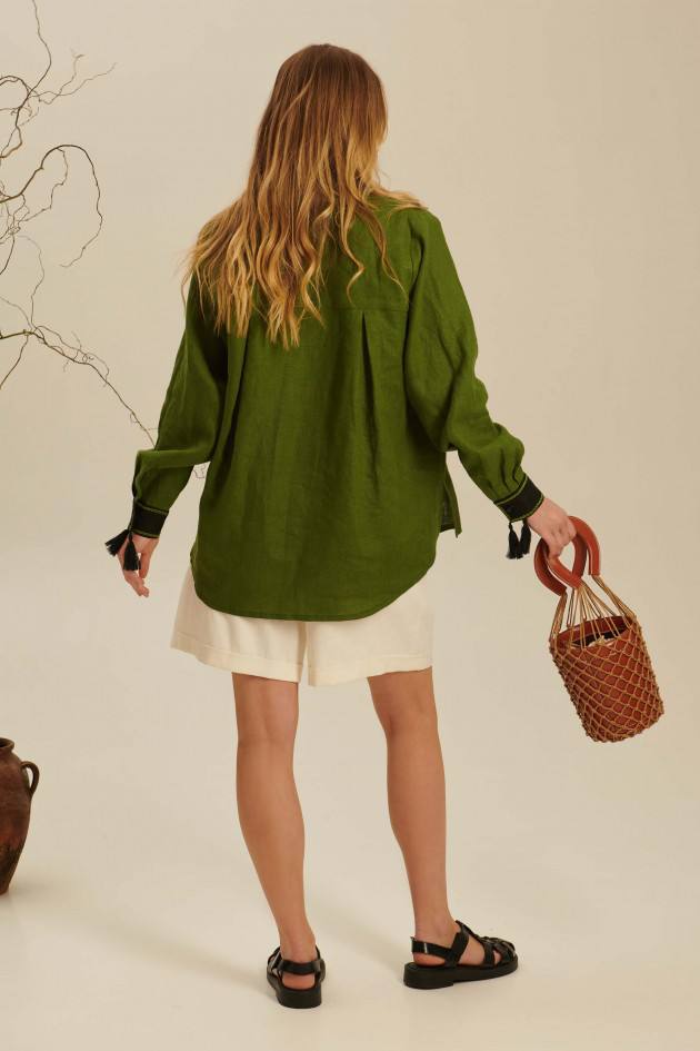 Жіноча вишиванка Сонях (зелена)