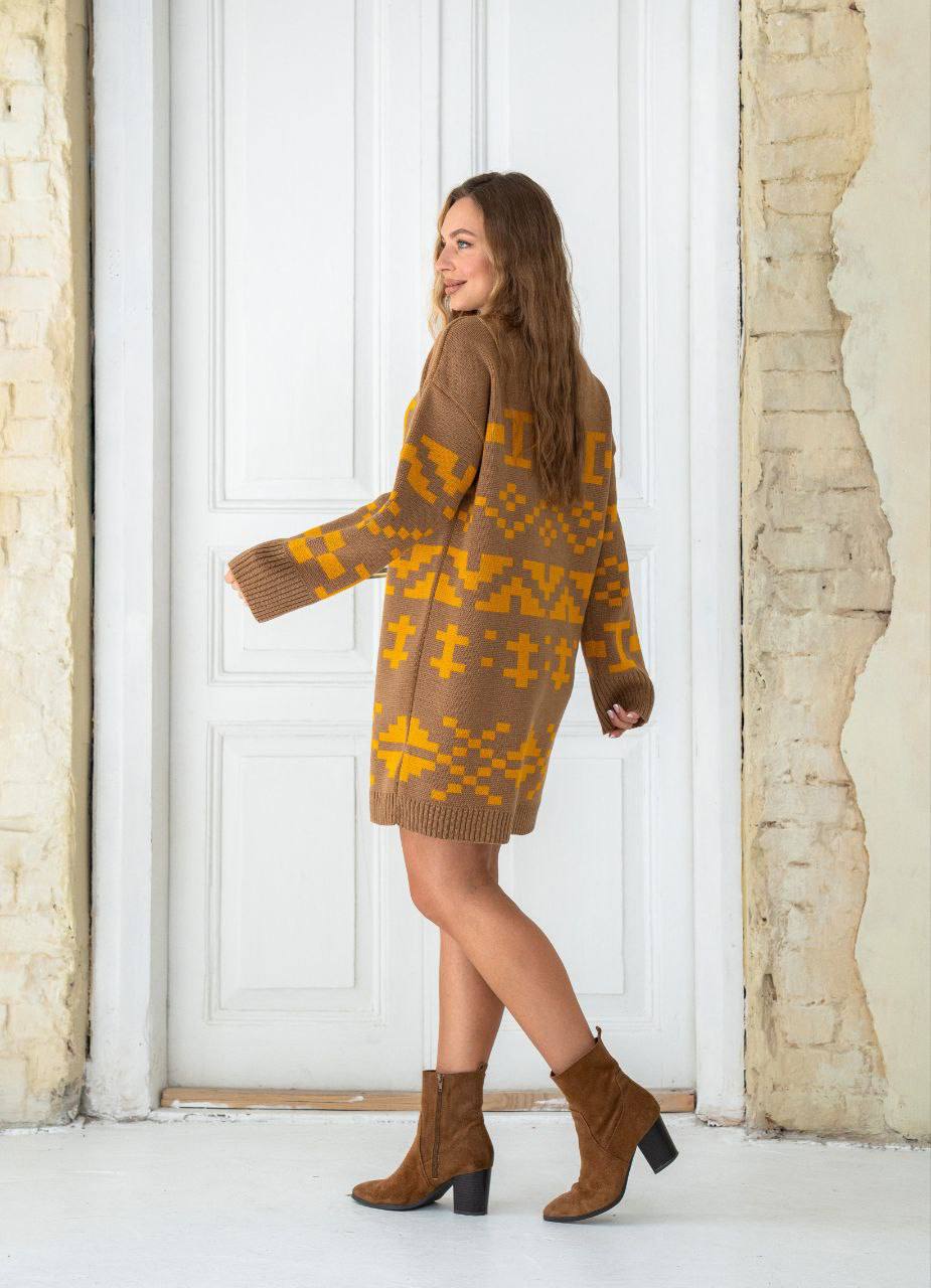 В’язана сукня Марена (коричнева)